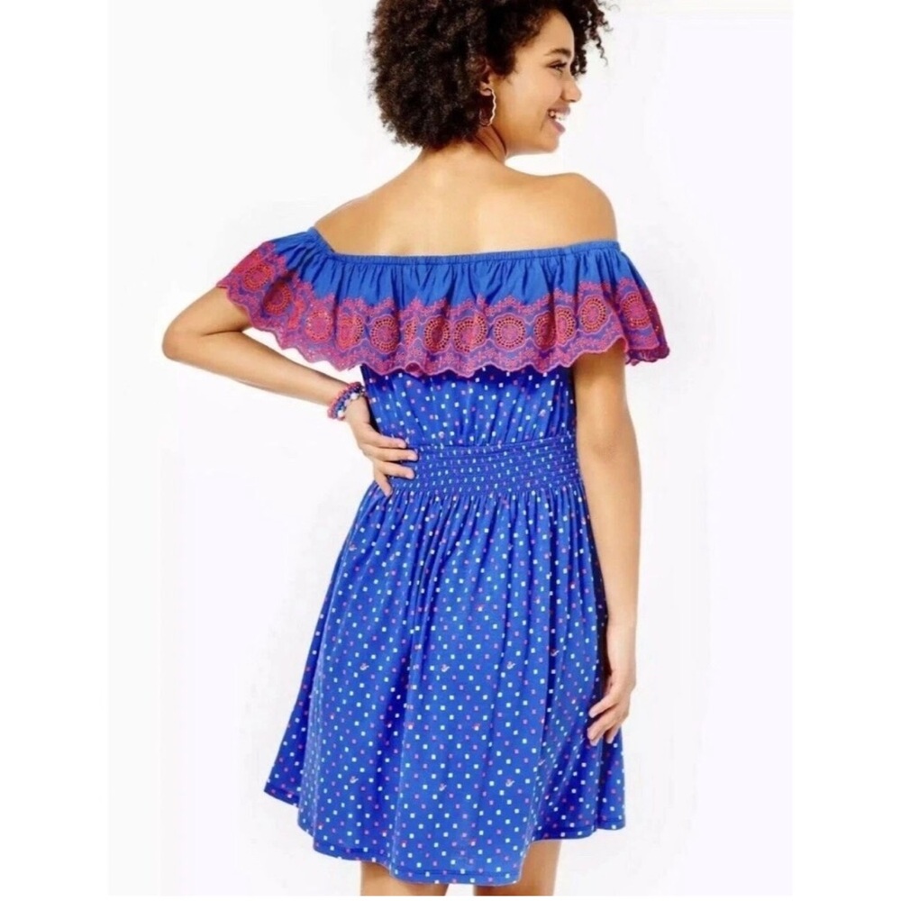 Lilly Pulitzer Kalama Off The Shoulder Dress - Picture 2 of 10
